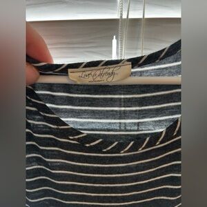 Black and White Striped Maxi Dress